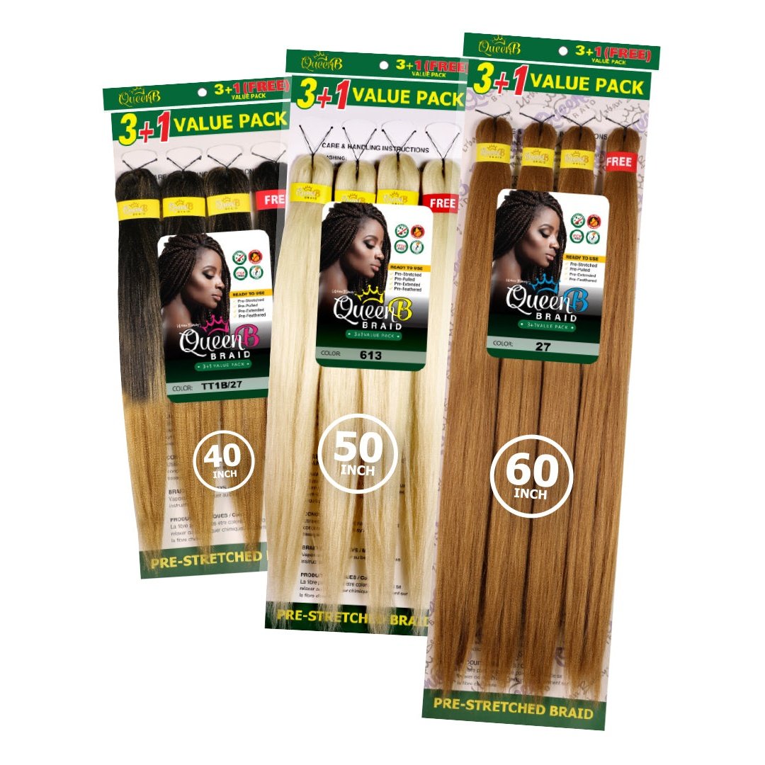 Queen B Pre-Stretched Value Pack Queen B Pre-Stretched Value Pack URBAN BEAUTY