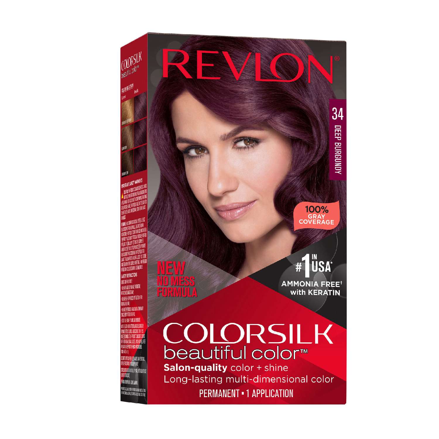 Revlon Colorsilk Hair Color 034 Deep Burgundy Revlon Colorsilk Hair Color 034 Deep Burgundy Color Silk