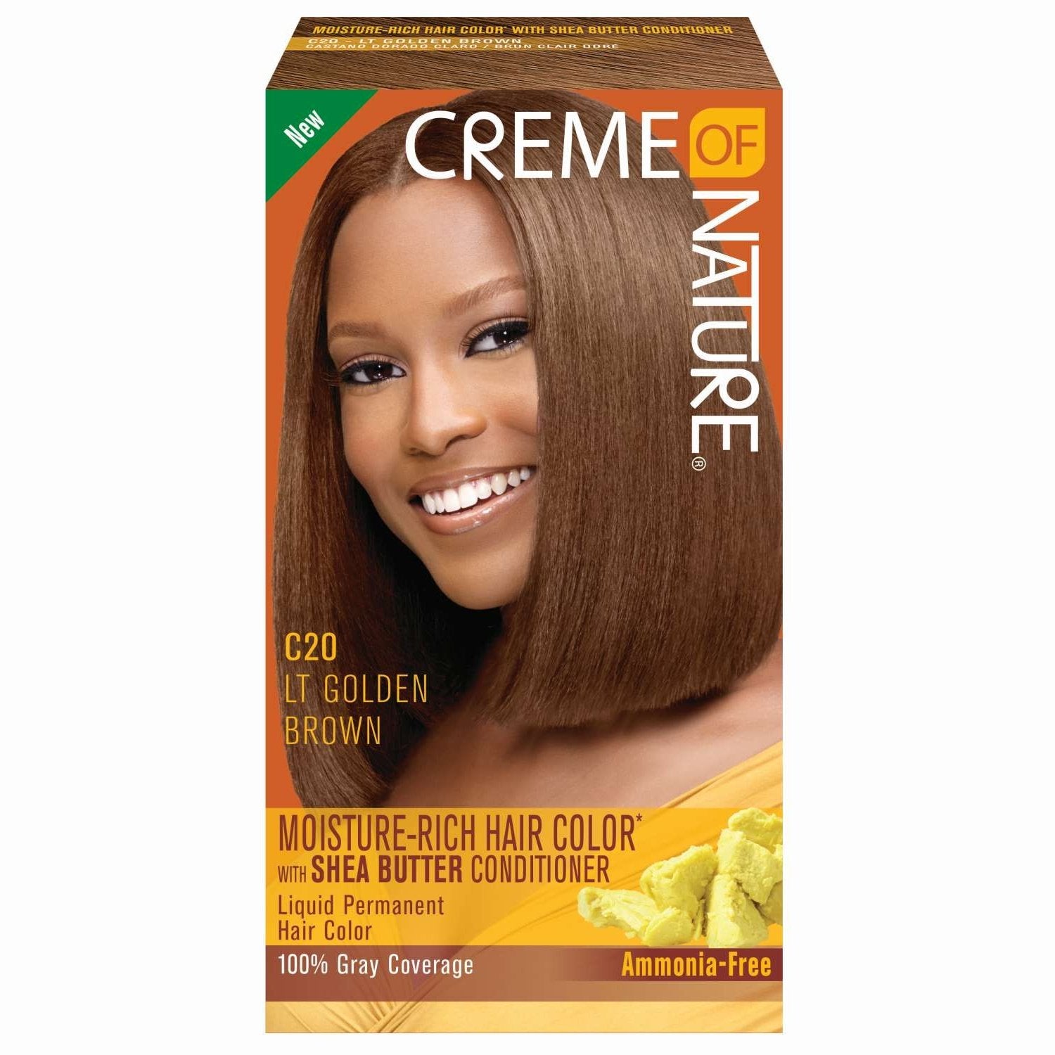 Creme Of Nature Liquid Hair Color 20 Lt Golden Brown Creme Of Nature Liquid Hair Color 20 Lt Golden Brown CREME OF NATURE