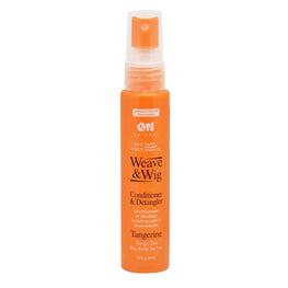 On Natural Weave Wig Tangerine Conditioner Detangler On Natural