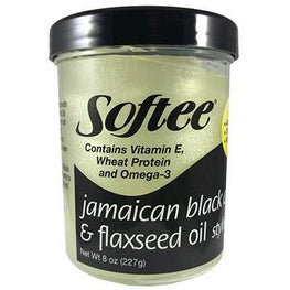 Softee Jamaican Black Castor And Flaxseed Oil Styling Gel Softee