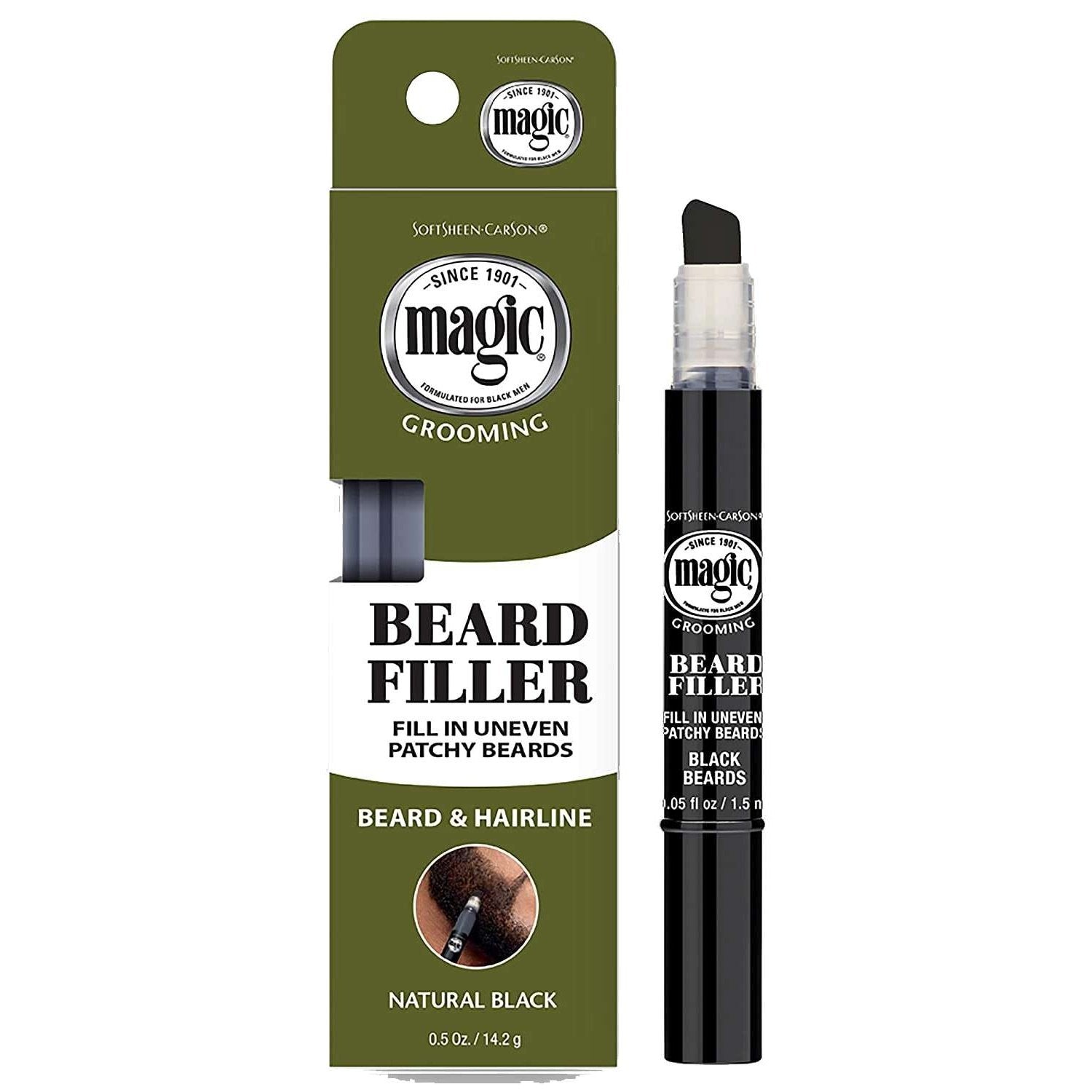 Magic Grooming Beard Filler Natural Black Magic Grooming Beard Filler Natural Black MAGIC