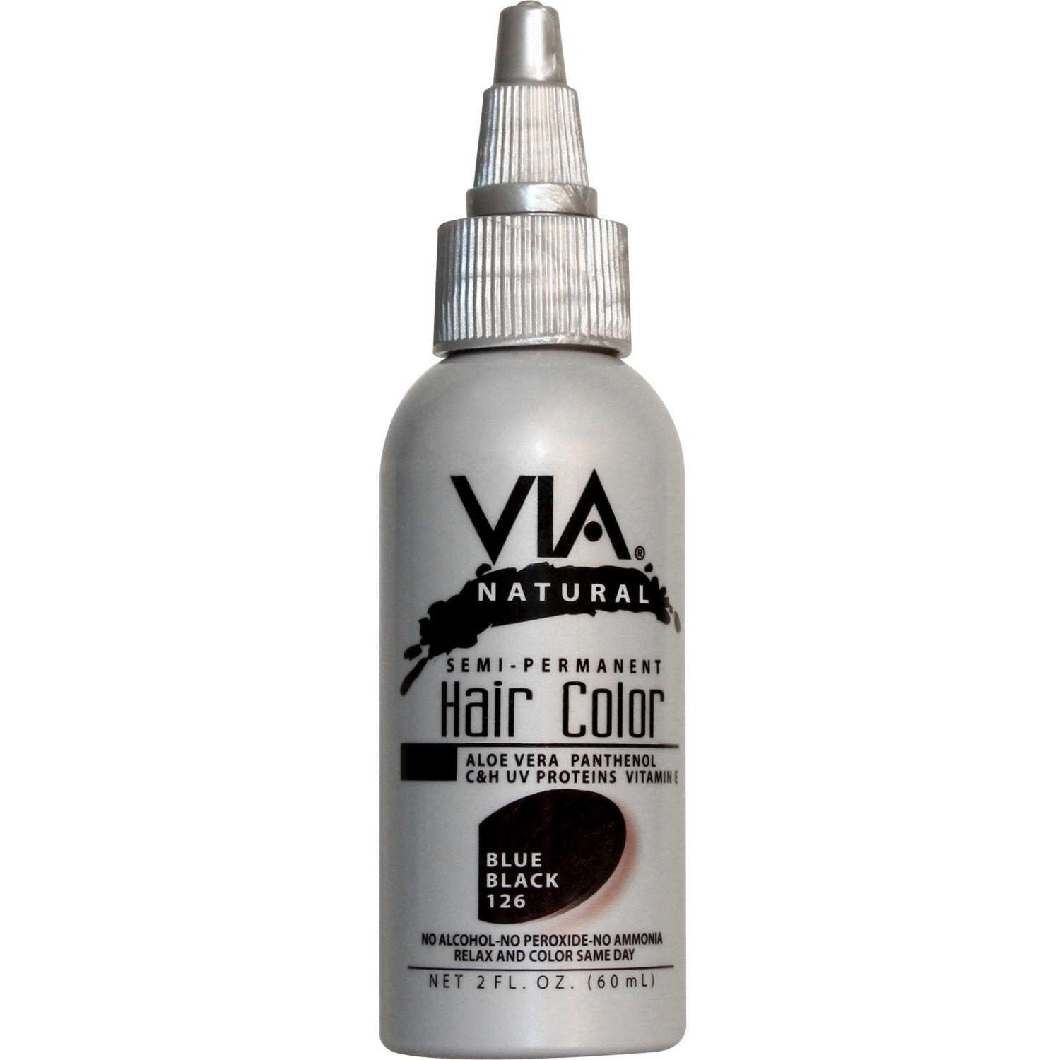 Via Natural Hair Color  126 Blue Blk Via Natural Hair Color  126 Blue Blk Via Natural