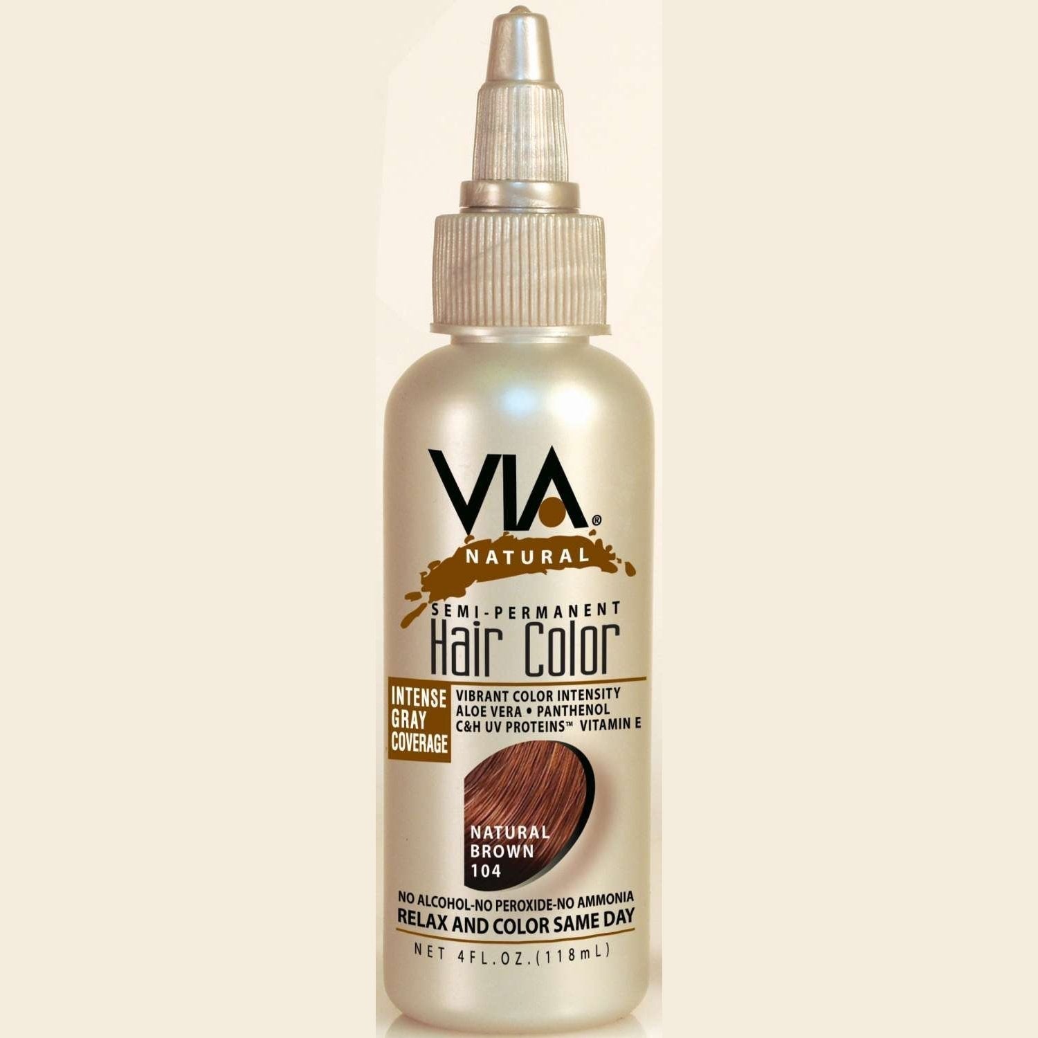 Via Natural Hair Color 104 Natural Brown Via Natural Hair Color 104 Natural Brown Via Natural