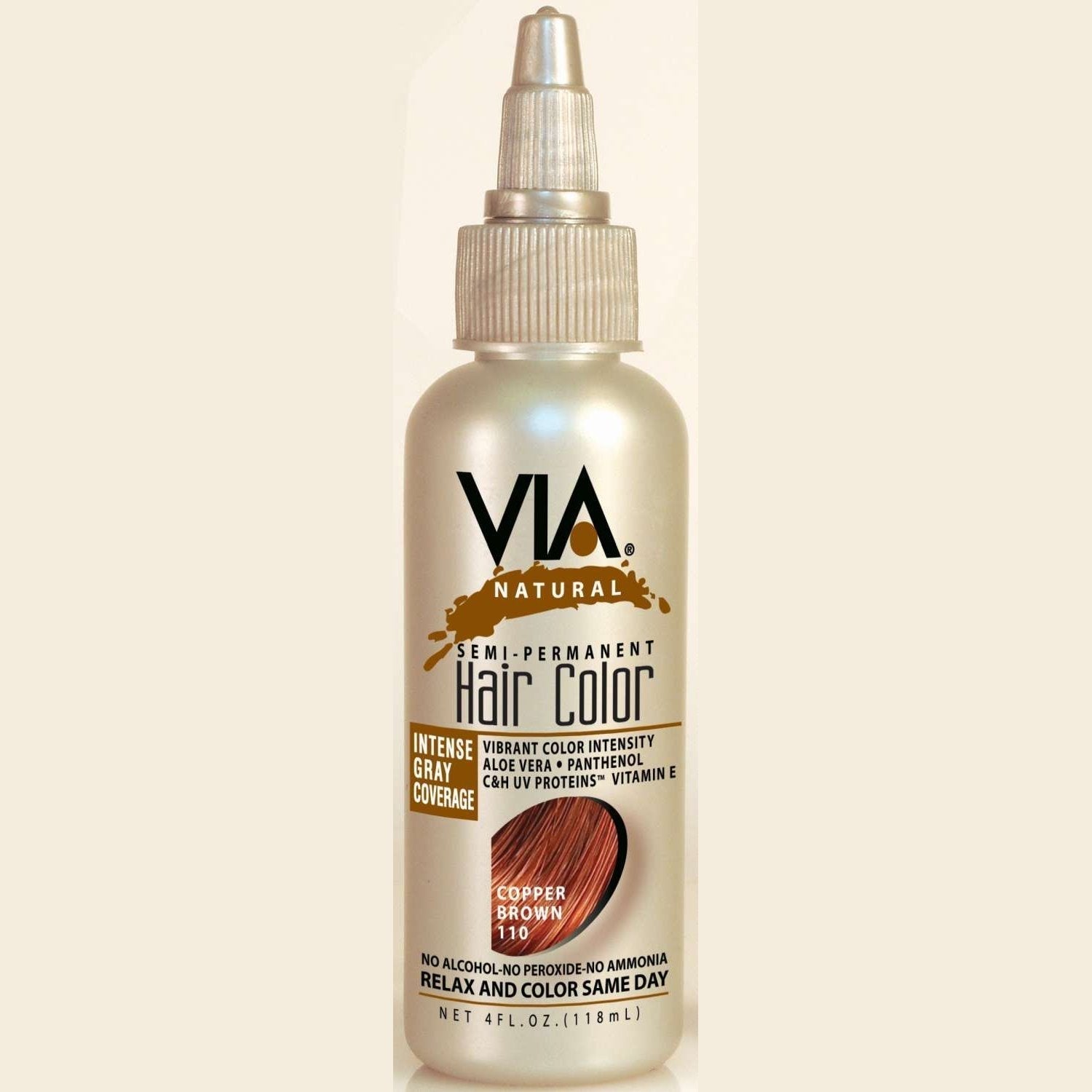 Via Natural Hair Color 110 Copper Brown Via Natural Hair Color 110 Copper Brown Via Natural