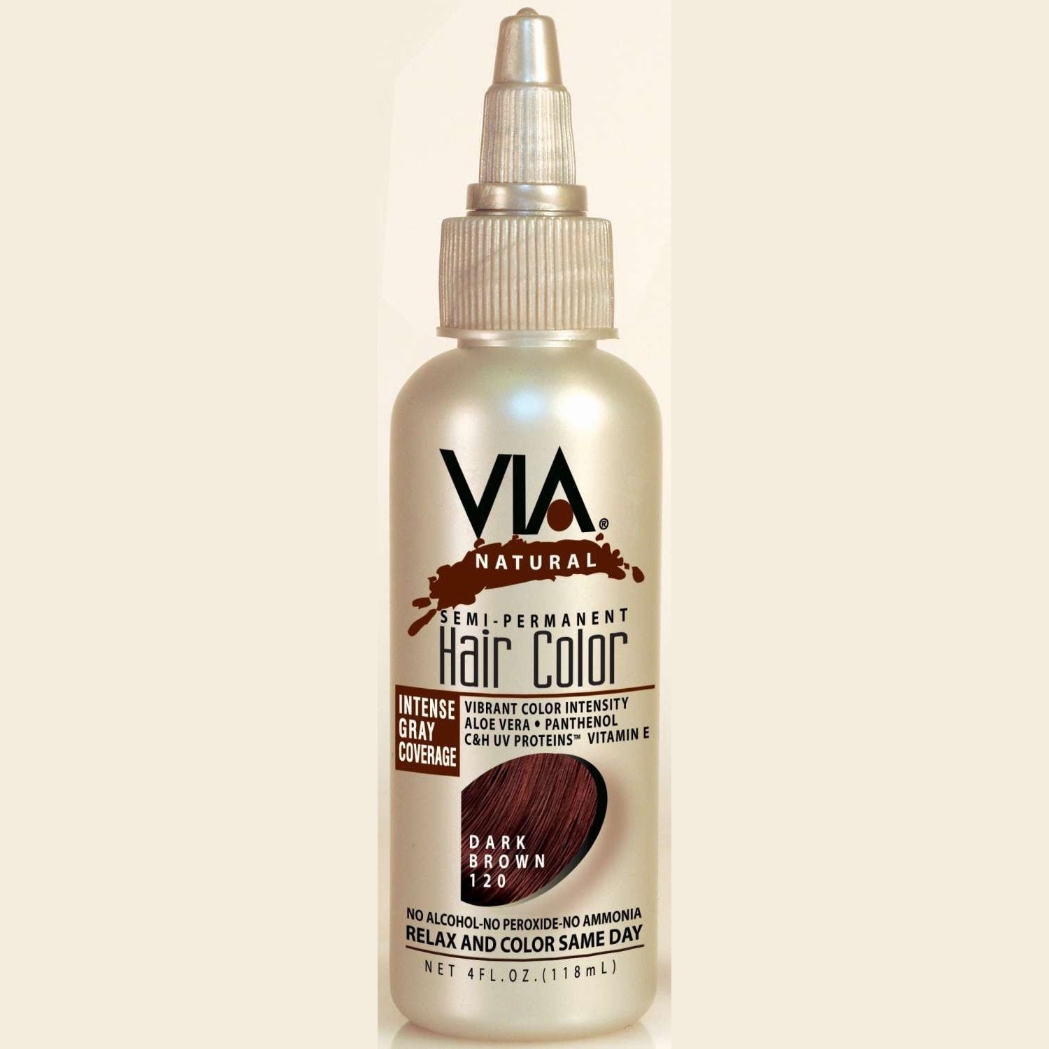 Via Natural Hair Color 120 Dark Brown Via Natural Hair Color 120 Dark Brown Via Natural
