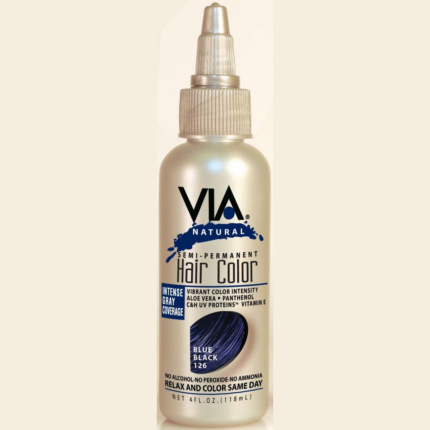 Via Natural Hair Color 126 Blue Black Via Natural Hair Color 126 Blue Black Via Natural
