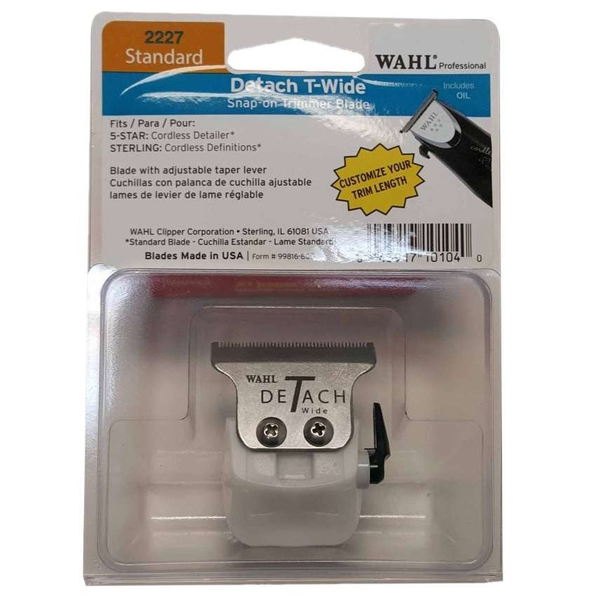 Wahl Trimmer Blade Detachable T-Wide For 5-Star Cordless Detailer Wahl Trimmer Blade Detachable T-Wide For 5-Star Cordless Detailer WAHL