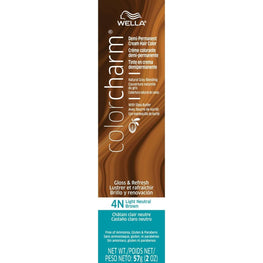 Wella Color Charm Demi-Permanent Cream Hair Color 4N Light Neutral Brown WELLA