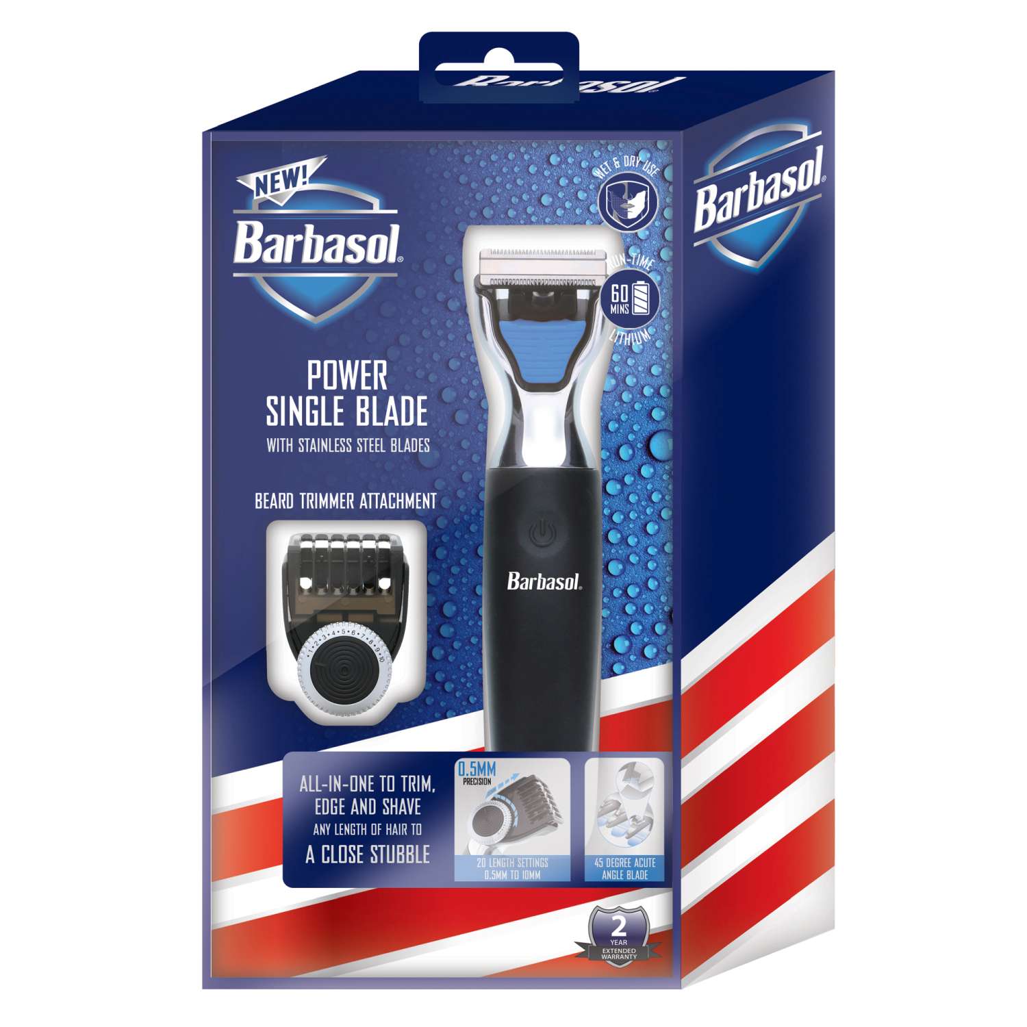 Barbasol Face And Body Stainles Steel Attachments For Power Single Blade Barbasol Face And Body Stainles Steel Attachments For Power Single Blade Barbasol