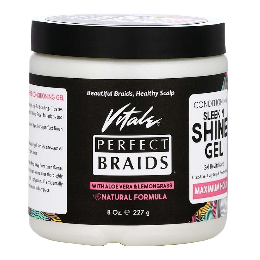 Vitale Perfect Braid Conditioning  Sleek Shine Gel Maximum Hold Vitale