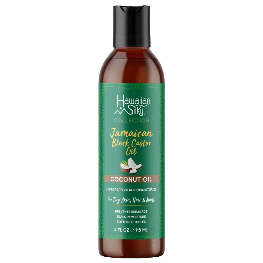 Hawaiian Silky Jamaican Black Castor Oil Coconut Oil 4 Oz Hawaiian Silky