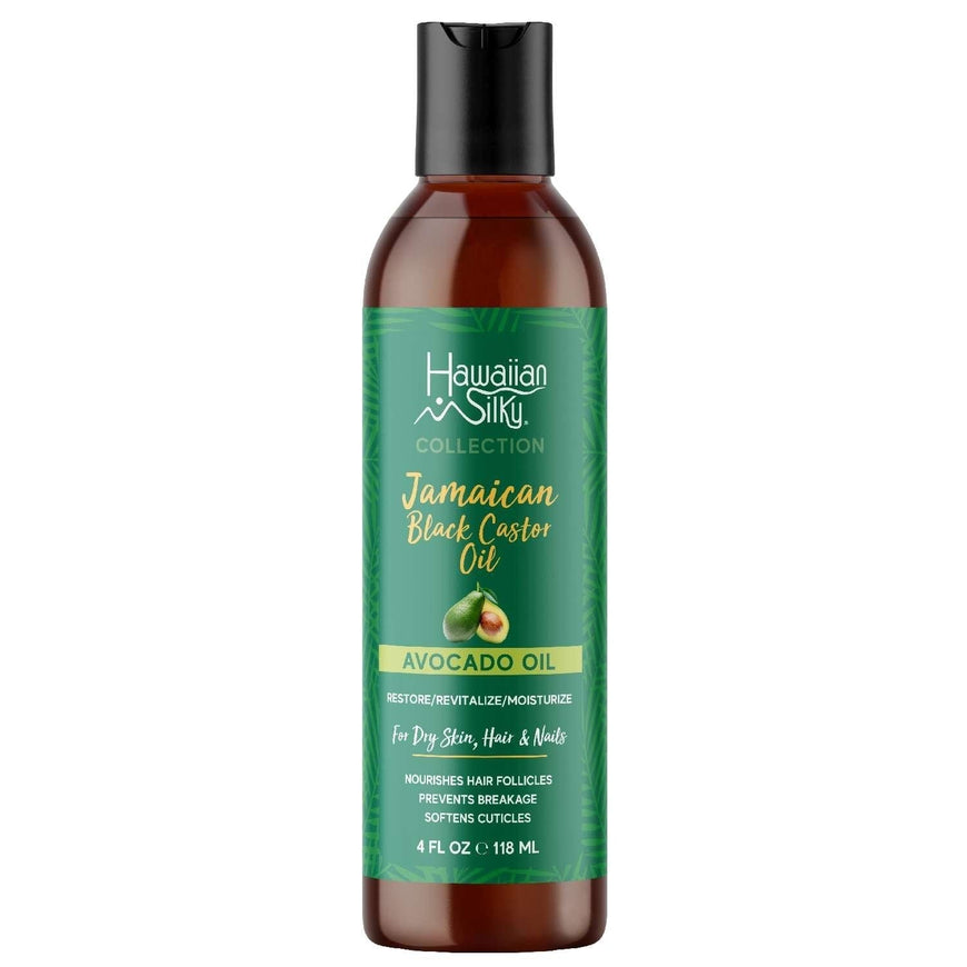 Hawaiian Silky Jamaican Black Castor Oil Avocado Oil 4 Oz Hawaiian Silky