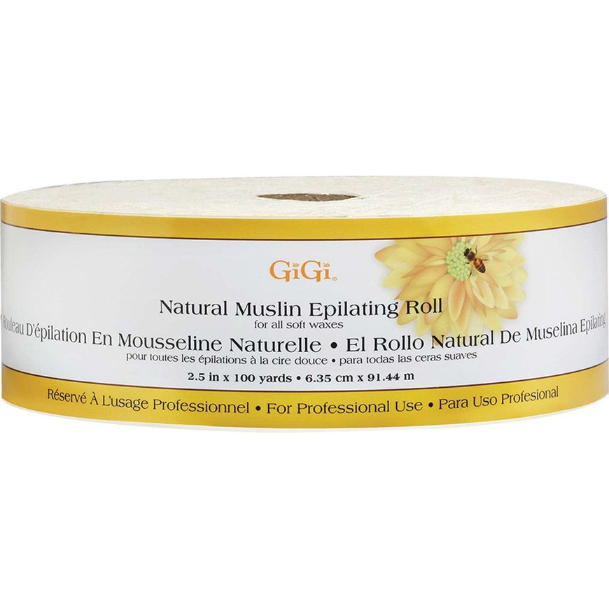 Gigi Natural Muslin Epilating Roll 2.5 100 Yards GiGi