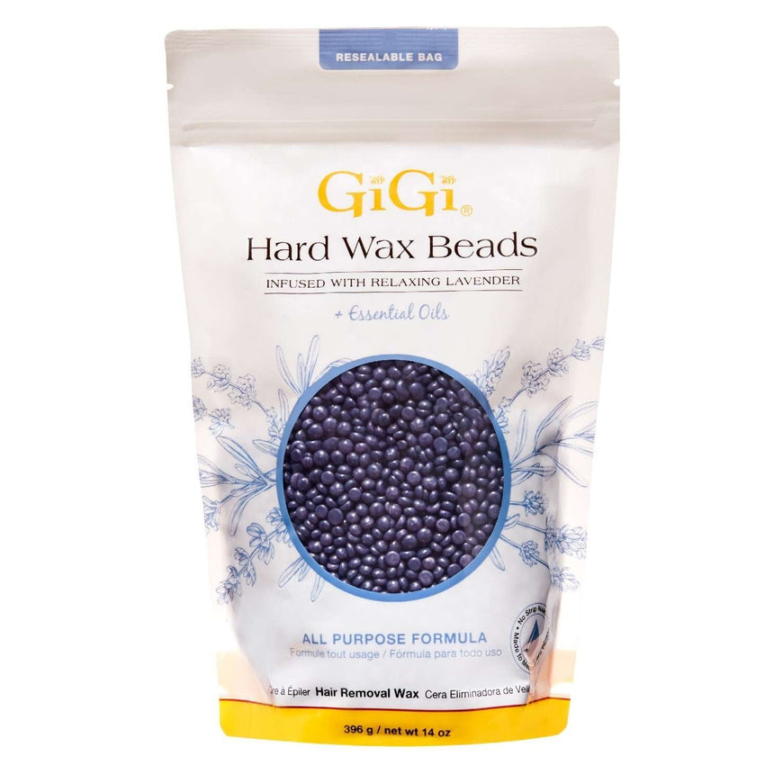 Gigi Hard Wax Beads Infused With Relaxing Lavender Essential Oils 14 Oz GiGi
