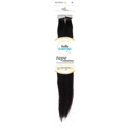 Human Hair Bella Karizma Tape Hair Extension 24 Inch 1B Urban Beauty