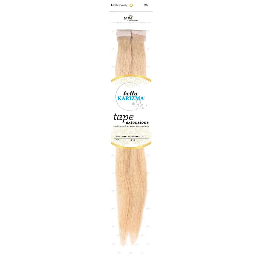 Human Hair Bella Karizma Tape Hair Extension 24 Inch 613 Urban Beauty