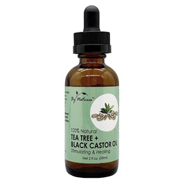 By Natures 100% Natural Tea Tree  Black Castor Oil 2.0 Fl Oz BY NATURES