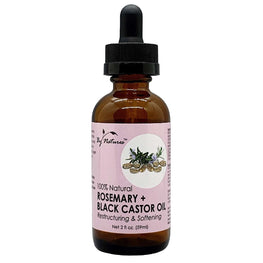 By Natures 100% Natural Rosemary  Black Castor Oil 2 Oz BY NATURES