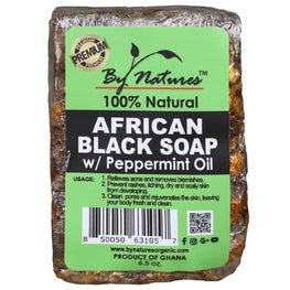 By Natures Premium Af.Blk Soap Peppermint By Natures