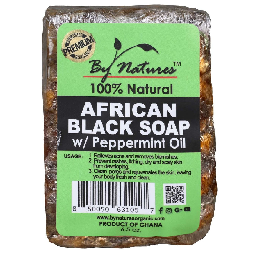 By Natures Premium Af.Blk Soap Peppermint By Natures