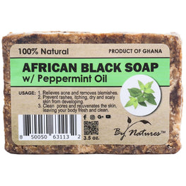 By Natures African Black Soap - Peppermint By Natures