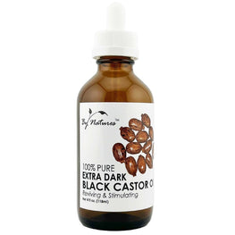 By Natures 100% Natural Extra Dark Black Castor Oil 4.0 Fl Oz BY NATURES