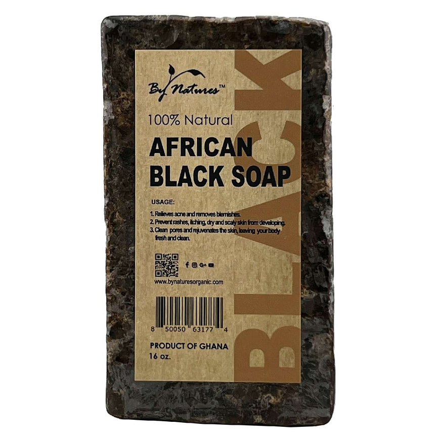 By Natures 100% Natural African Black Soap By Natures