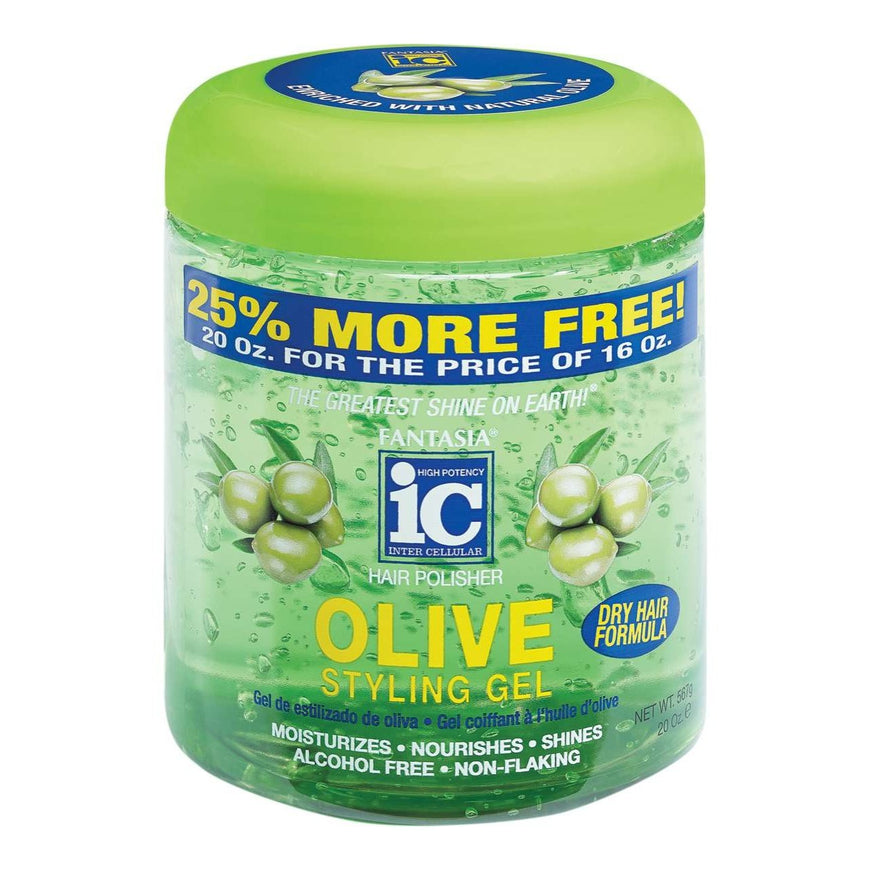 Ic Fantasia Fantasia Ic Hair Polisher Olive Styling Gel Bonus 20 Oz IC Fantasia