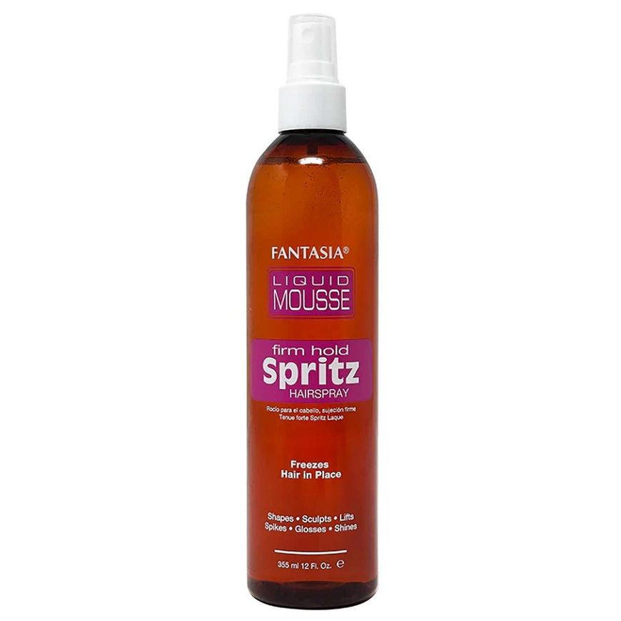 Fantasia Liquid Mousse Firm Hold Spritz Pink 10 Oz Liquid Mousse