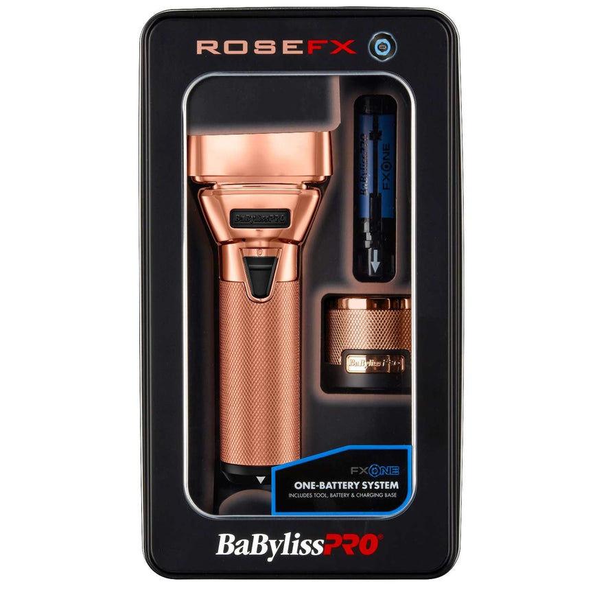 FX One Rosefx All Metal Interchangeable Battery Double Foil Shaver BabylissPro