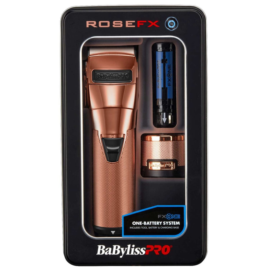 FX One Rosefx All Metal Interchangeable Battery Clipper BabylissPro