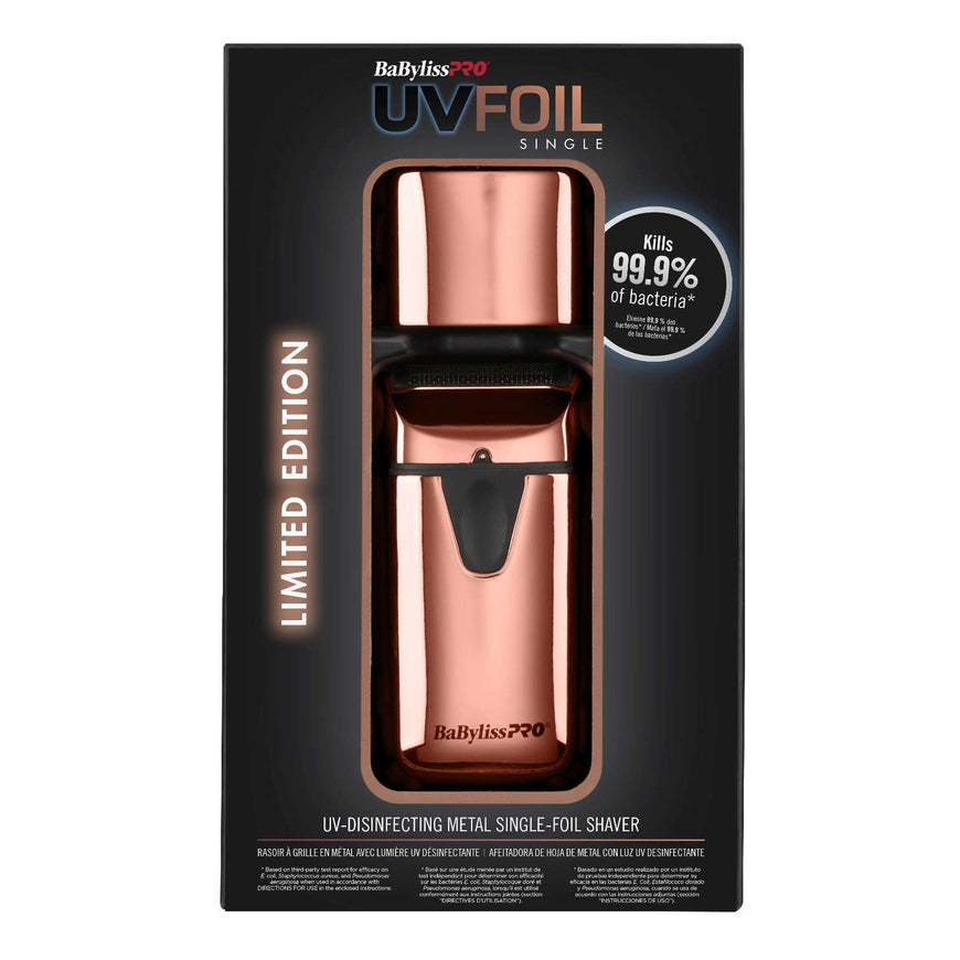 Babyliss Uvfoil Uv Single Foil Shaver Rose Gold BabylissPro
