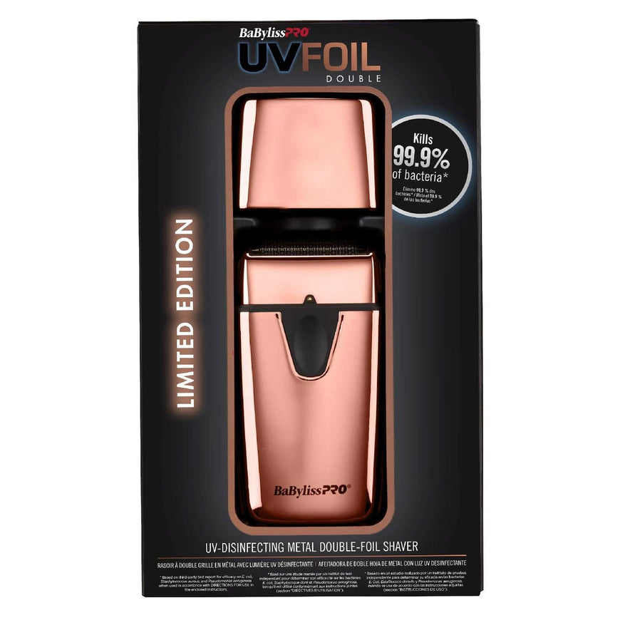 Babyliss Uvfoil Uv Double Foil Shaver Rose Gold BabylissPro