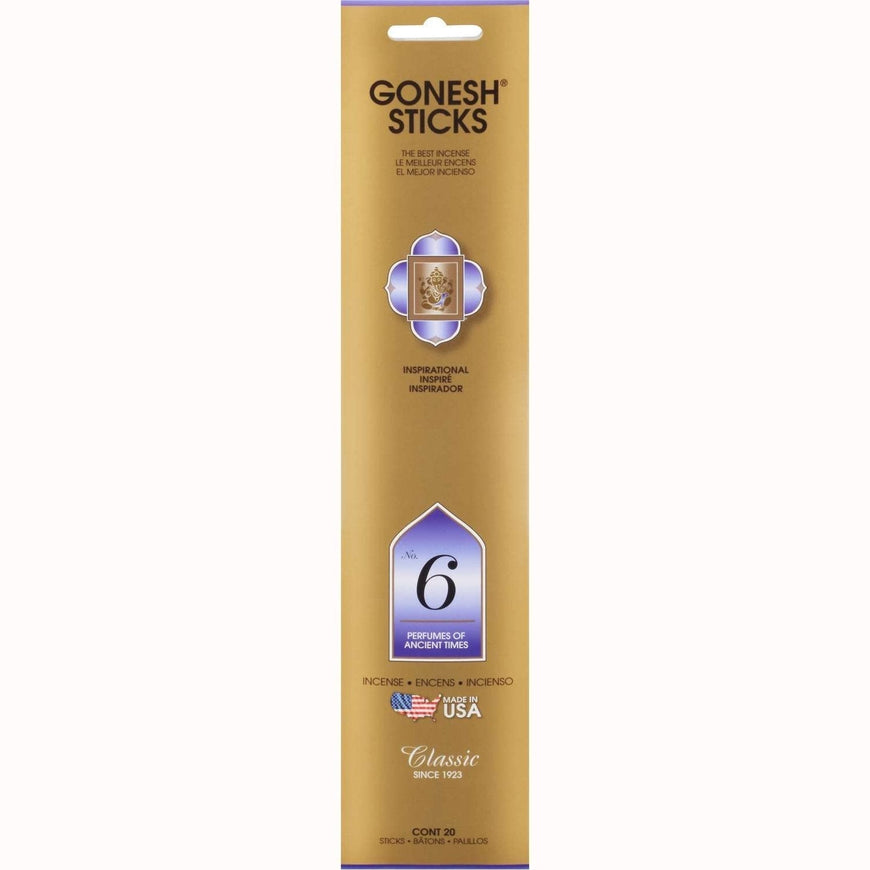 Gonesh Stick Classic 6 Ancient Times 20 Piece Gonesh