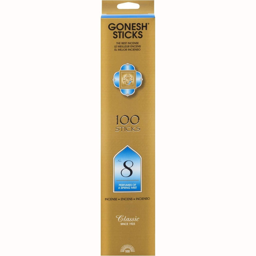 Gonesh Stick Classic 8 Spring Mist 100 Pc Gonesh