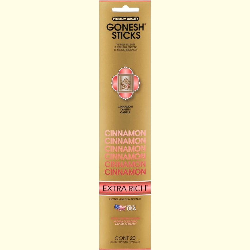 Gonesh Stick Extra Rich Cinnamon 20 Piece Gonesh