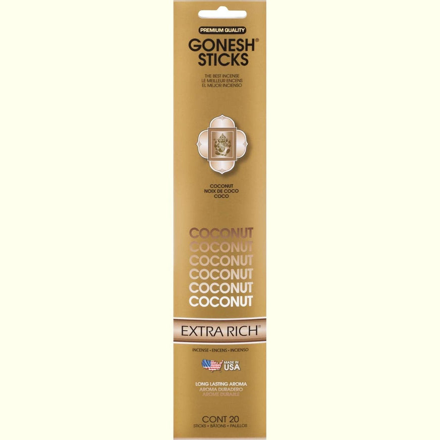 Gonesh Stick Extra Rich Coconut 20 Piece Gonesh