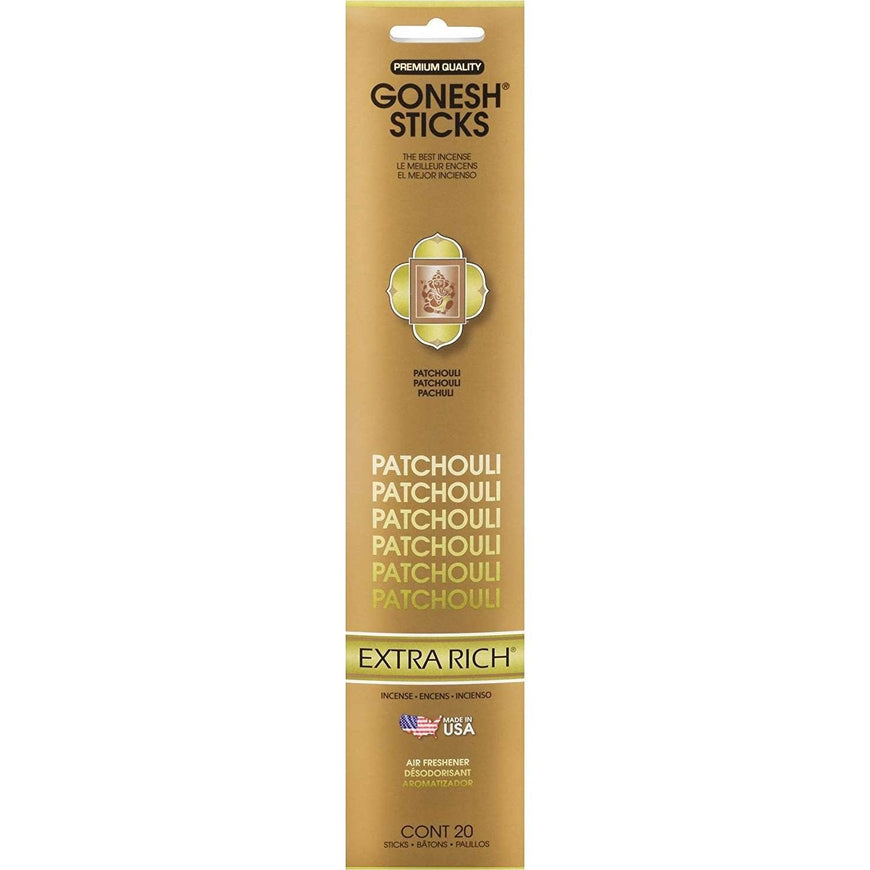Gonesh Stick Extra Rich Patchouli 20 Piece Gonesh