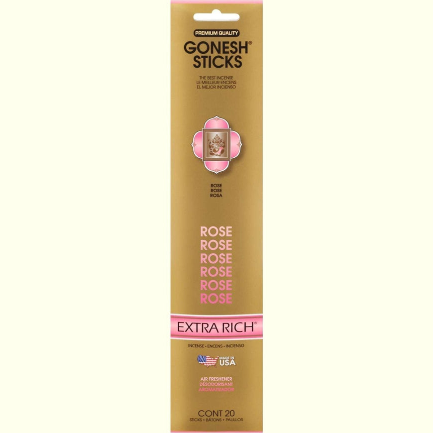 Gonesh Stick Extra Rich Rose 20 Piece Gonesh