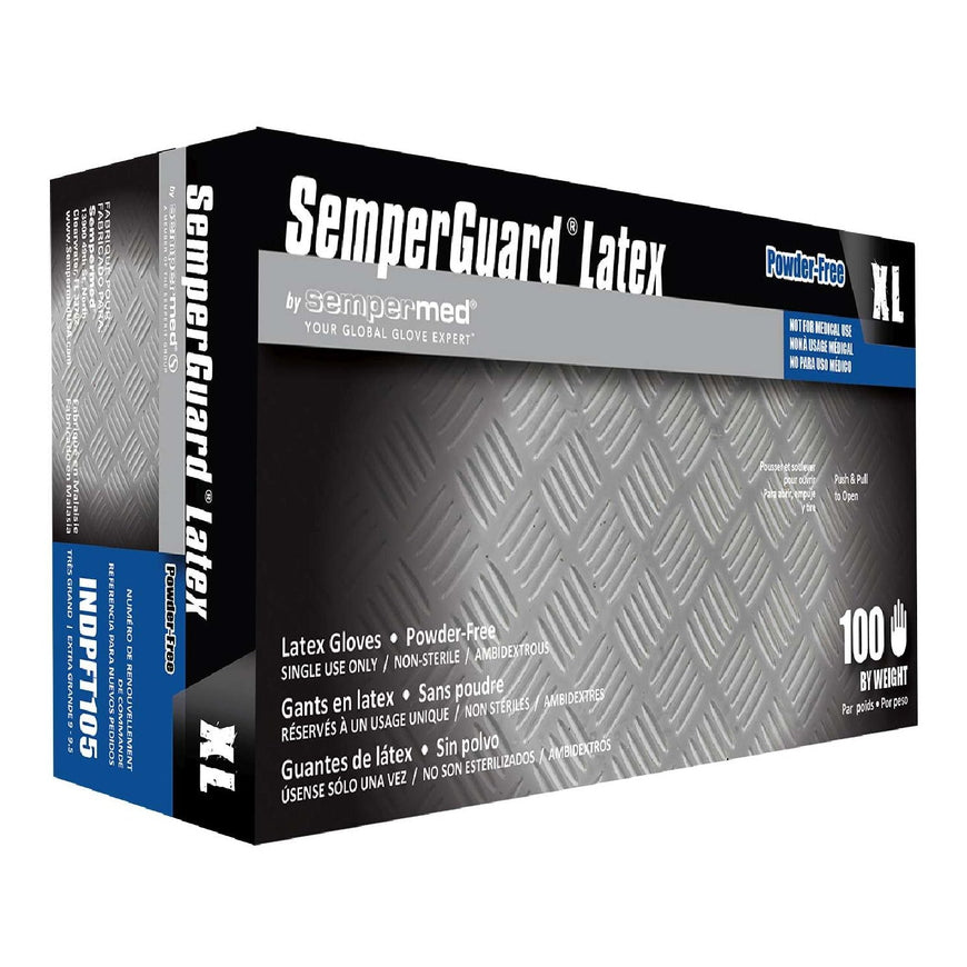 Semperguard Latex Industrial Powder Free Textured X-Large Semperguard