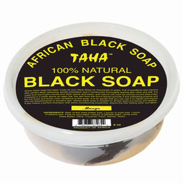 Taha Black Soap Mango Tub 8 Oz Taha