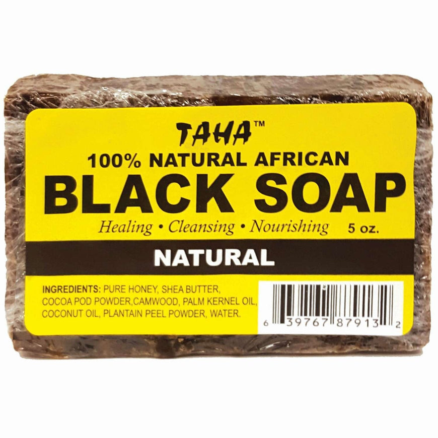Taha Black Soap Natural 5 Oz Taha