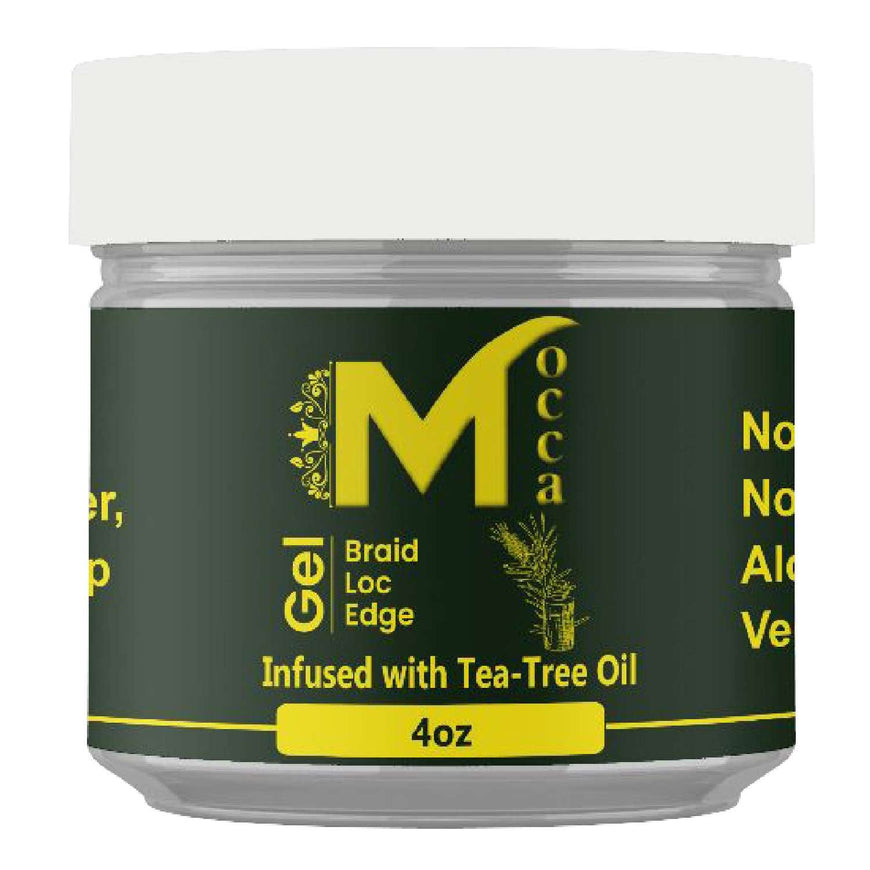 Mocca Healthy Braiding Loc And Twist Gel Tea Tree 4 Oz MOCCA