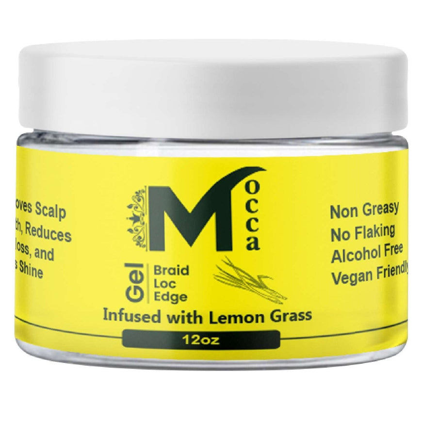 Mocca Healthy Braiding Loc And Twist Gel Lemongrass 12 Oz MOCCA