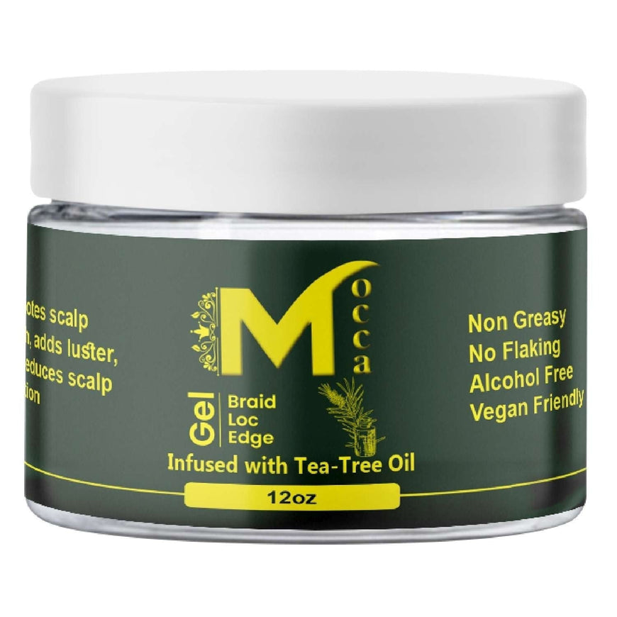 Mocca Healthy Braiding Loc And Twist Gel Tea Tree 12 Oz MOCCA