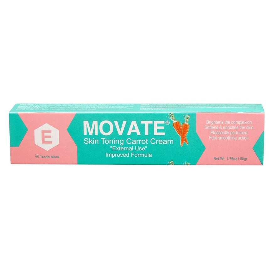 Movate Skin Tone Cream Antiseptic Carrot 1.76 Oz Movate