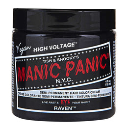 Manic Panic Semi Permanent Cream Hair Color - Raven 4 Oz Manic Panic