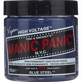 Manic Panic Semi Permanent Cream Hair Color - Blue Steel 4 Oz Manic Panic