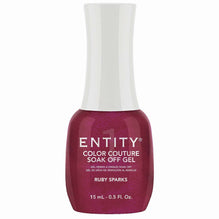 Entity Color Couture Soak Off Gel Ruby Sparks 0.5 Fl Oz
